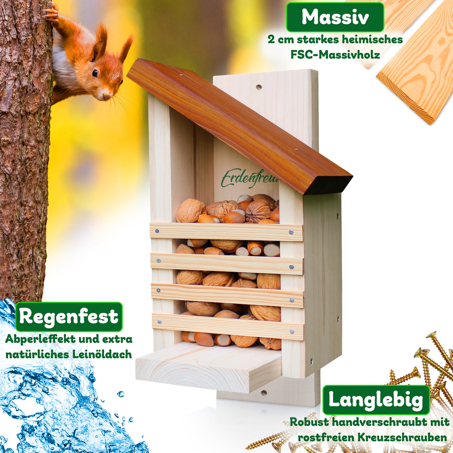 Eichhörnchen Futterhaus