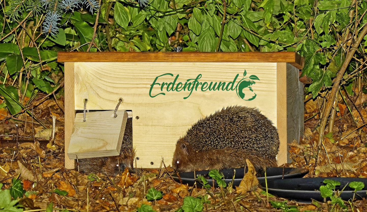 Igelhaus mit Rattenklappe