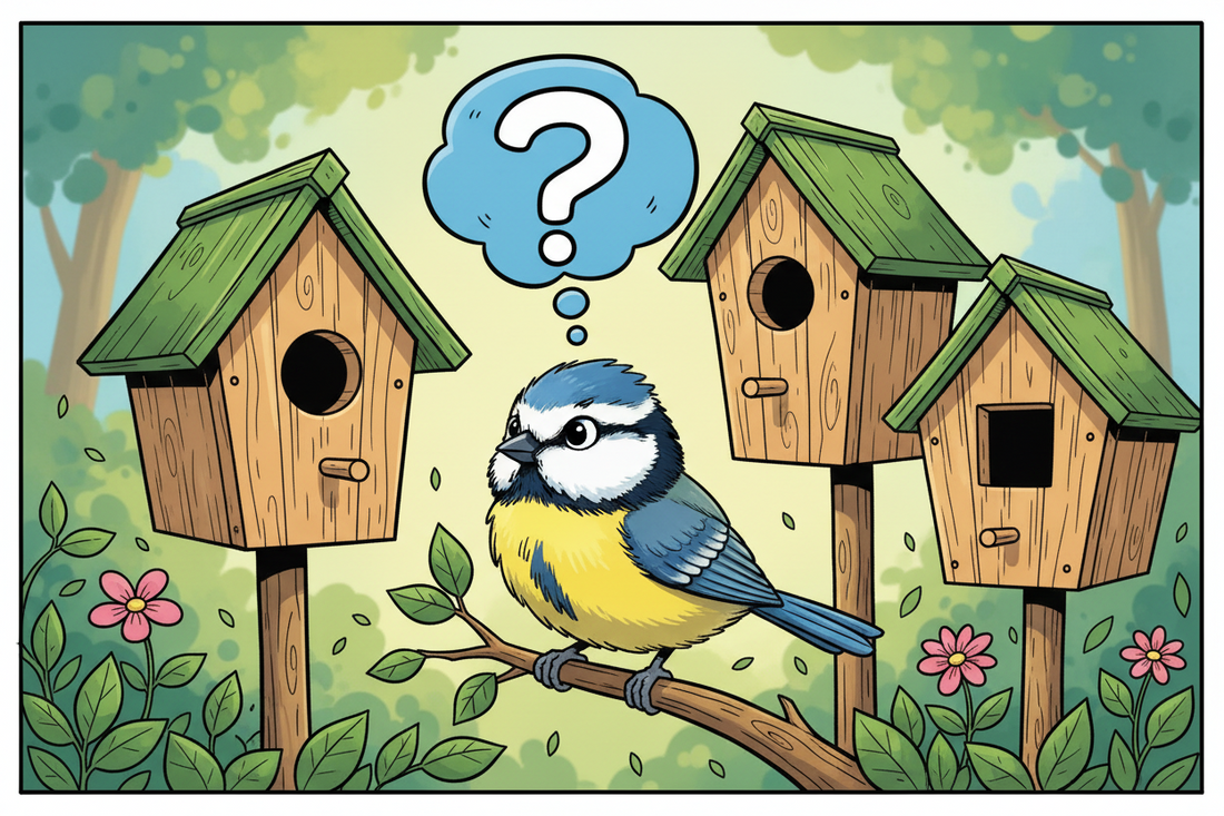 Den richtigen Nistkasten mit dem richtigen Eingang.