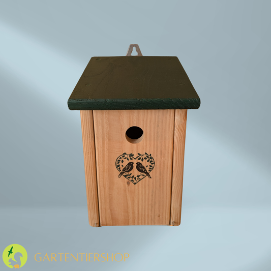 Nistkasten "Vogelhochzeit" 32mm Einflug z.B. Für Kohlmeisen oder Trauerschnäpper